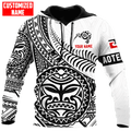 FUNSTUFFPRINT Personalized New Zealand Maori Aotearoa Sun Tattoo Kiwi 3D Hoodie and Zip Hoodie