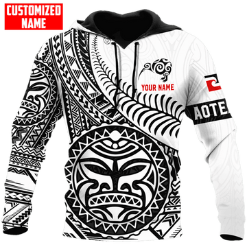 FUNSTUFFPRINT Personalized New Zealand Maori Aotearoa Sun Tattoo Kiwi 3D Hoodie and Zip Hoodie