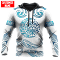 FUNSTUFFPRINT Personalized New Zealand Aotearoa Fern Tattoo Sun Moon Maori 3D Hoodie and Zip Hoodie