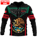 FUNSTUFFPRINT Personalized Mexico Aztec Calendar Frame Unisex 3D Hoodie and Zip Hoodie