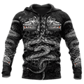 FUNSTUFFPRINT Aztec Mexican Snake God Quetzalcoatl Unisex 3D Hoodie and Zip Hoodie