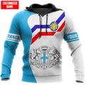 FUNSTUFFPRINT Personalized Name France - Marseille 3D Hoodie and Zip Hoodie