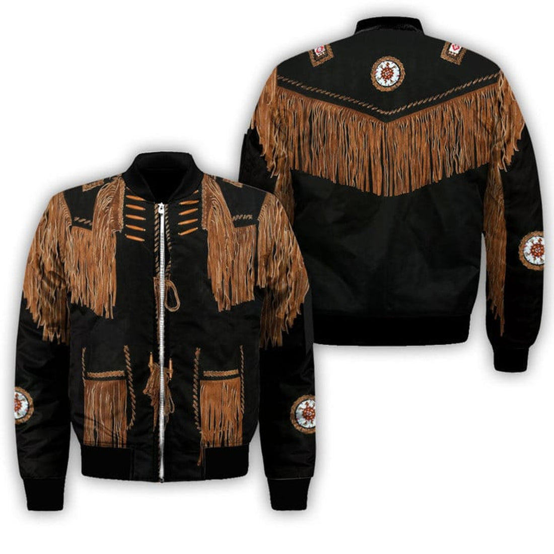 FUNSTUFFPRINT Cowboy Jacket Cosplay 3D Over Printed Unisex 3D Bomber Jacket