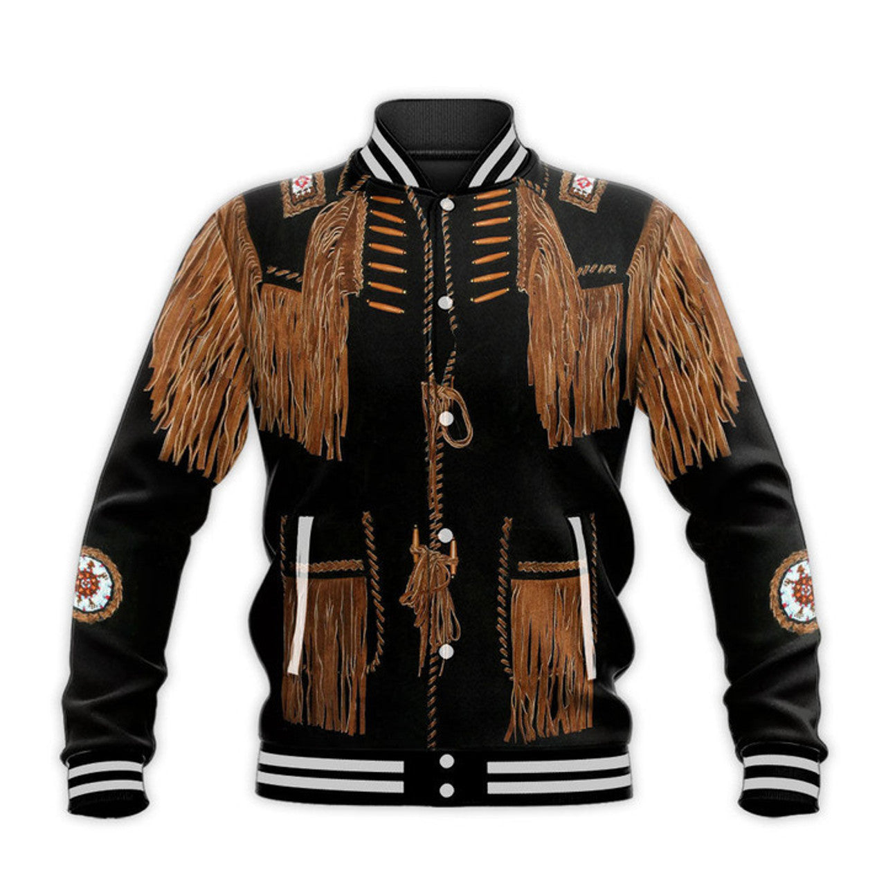 FUNSTUFFPRINT Cowboy Jacket Cosplay 3D Over Printed Unisex Jacket 3D Baseball Jacket