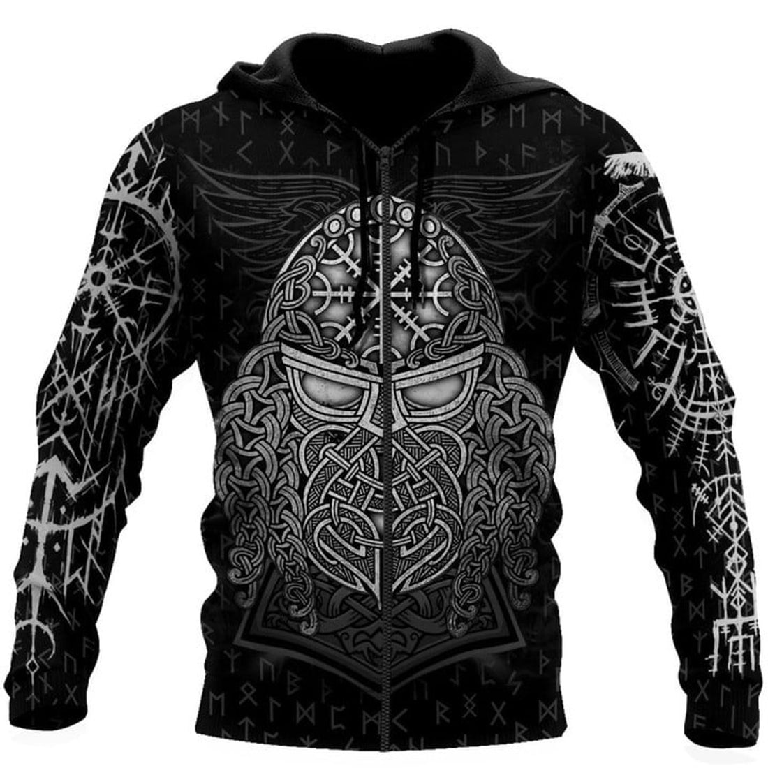 FUNSTUFFPRINT Viking Warriors Hoodie 3D Hoodie and Zip Hoodie