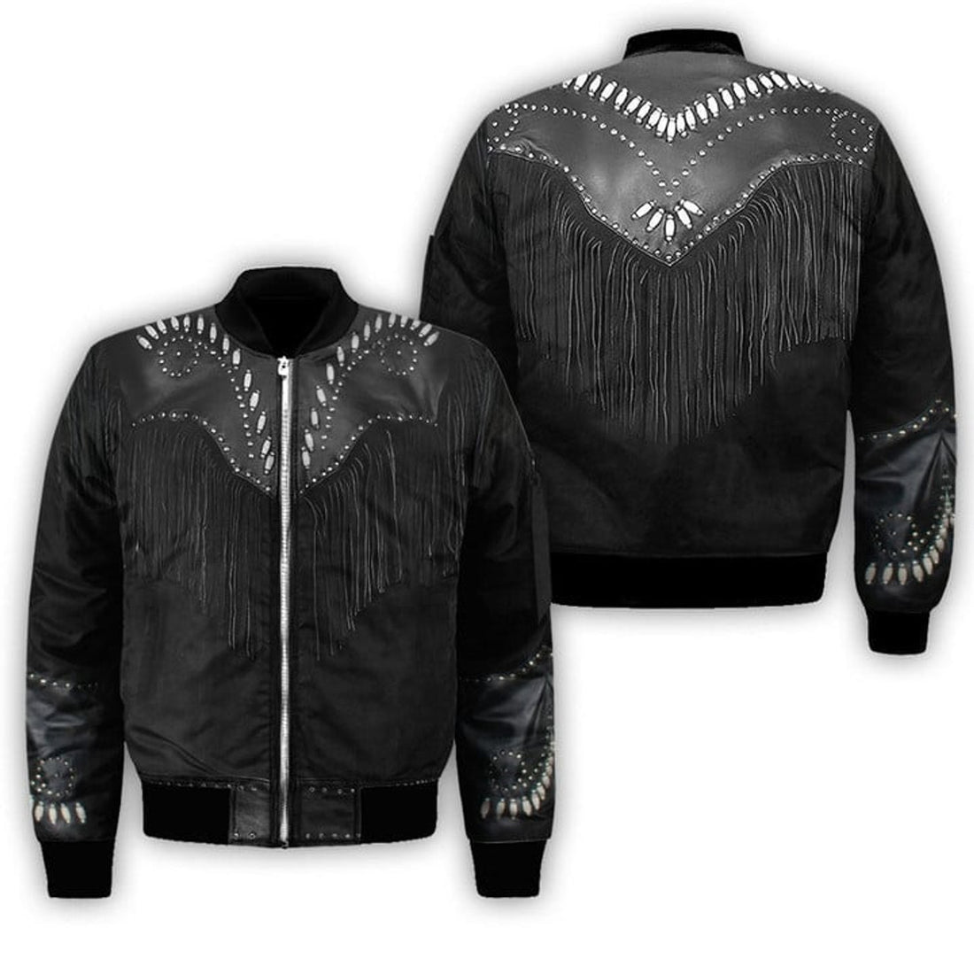 FUNSTUFFPRINT Cowboy Jacket Cosplay 3D Over Printed Unisex 3D Bomber Jacket