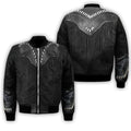 FUNSTUFFPRINT Cowboy Jacket Cosplay 3D Over Printed Unisex 3D Bomber Jacket