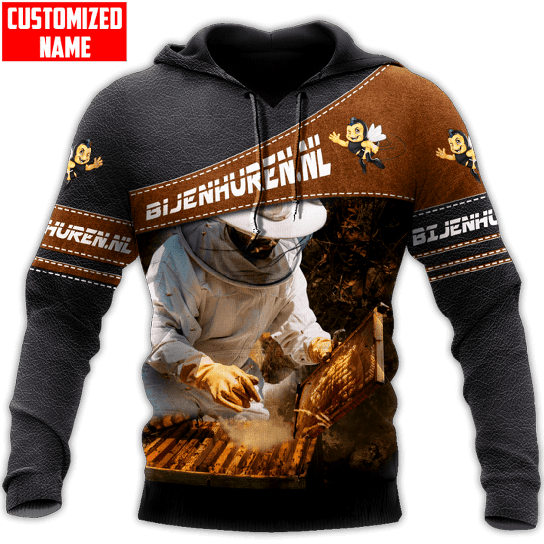 FUNSTUFFPRINT Beekeeper All Over Printed 3D Hoodie and Zip Hoodie
