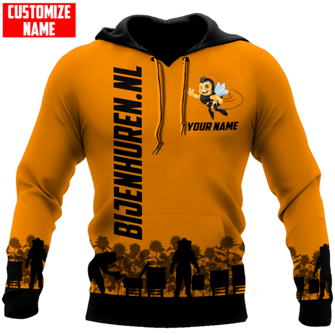 FUNSTUFFPRINT Beekeeper 3D Hoodie and Zip Hoodie