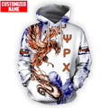 FUNSTUFFPRINT Tmarc Tee Beautiful Phoenix Tattoo 3D Hoodie and Zip Hoodie