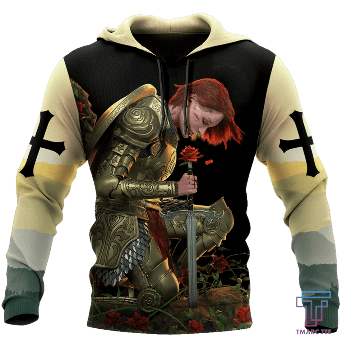 FUNSTUFFPRINT CHILD OF GOD A WOMAN OF FAITH A WARRIOR OF CHRIST 3D Hoodie and Zip Hoodie