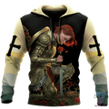 FUNSTUFFPRINT CHILD OF GOD A WOMAN OF FAITH A WARRIOR OF CHRIST 3D Hoodie and Zip Hoodie