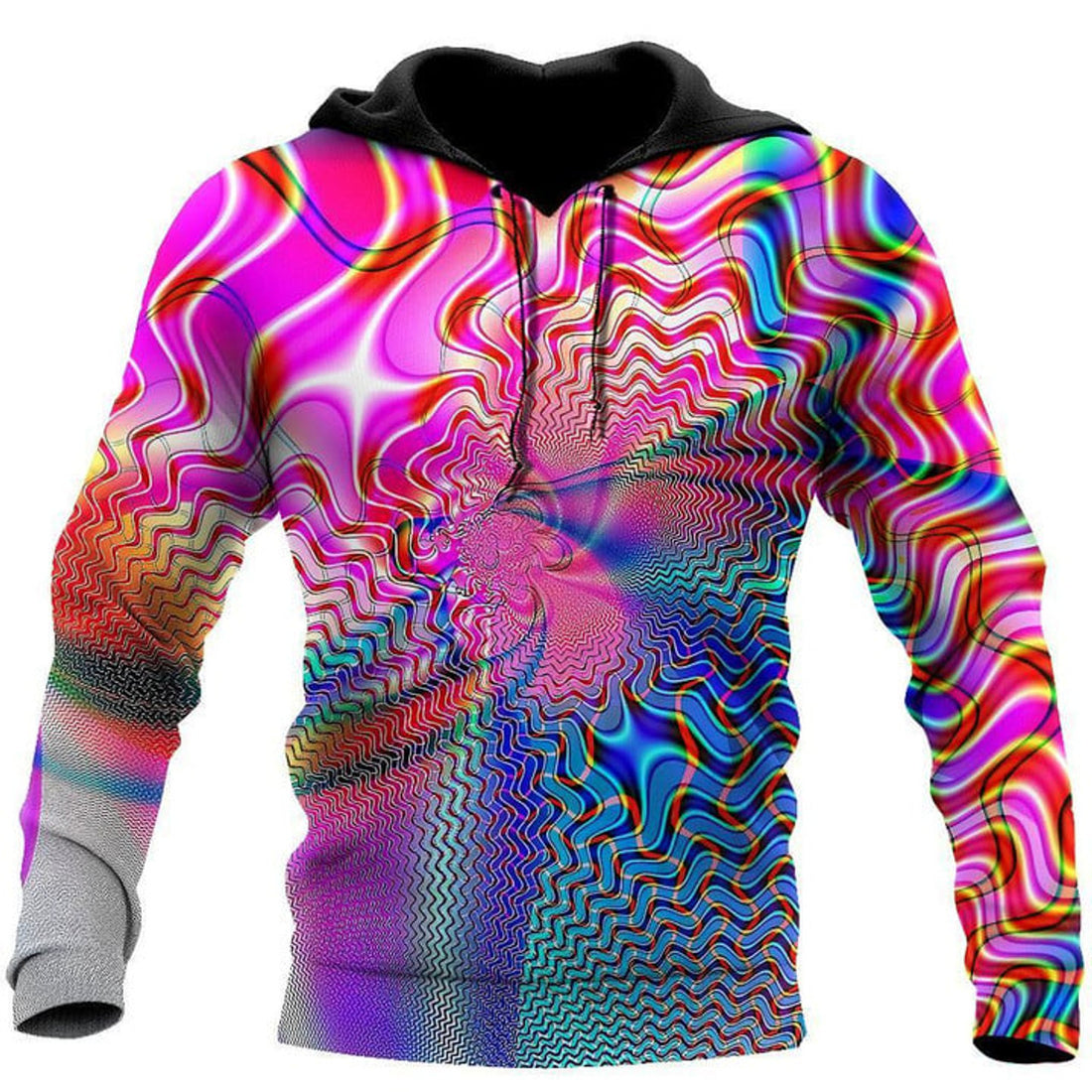 FUNSTUFFPRINT Acid Trip Hippie Hoodie For Men And Women 3D Hoodie and Zip Hoodie