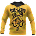 FUNSTUFFPRINT African Adinkra Mud 3D Hoodie and Zip Hoodie