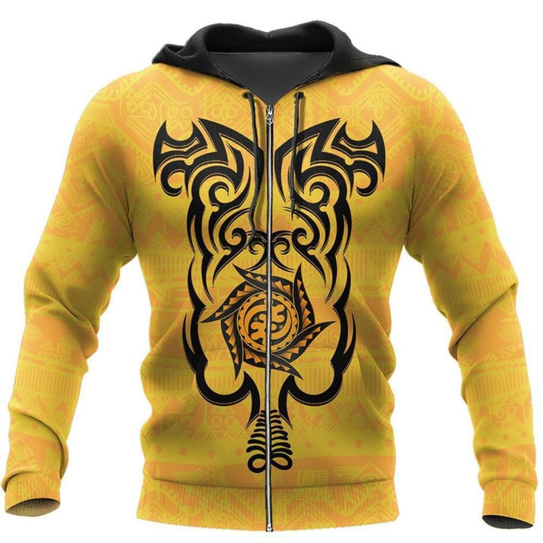 FUNSTUFFPRINT African Adinkra Mud 3D Hoodie and Zip Hoodie