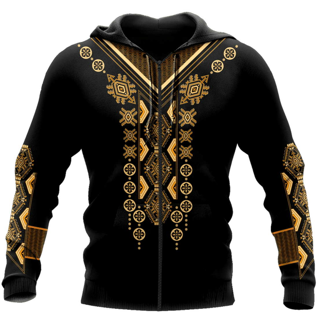 FUNSTUFFPRINT African Culture Dashiki Pattern Unisex Deluxe 3D Hoodie and Zip Hoodie