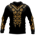 FUNSTUFFPRINT African Culture Dashiki Pattern Unisex Deluxe 3D Hoodie and Zip Hoodie