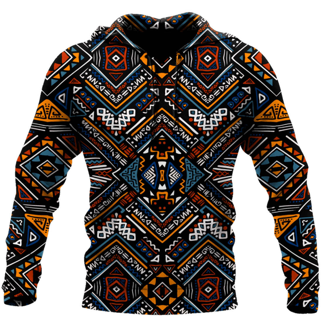 FUNSTUFFPRINT African Dashiki Pattern 3D Hoodie and Zip Hoodie
