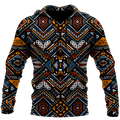 FUNSTUFFPRINT African Dashiki Pattern 3D Hoodie and Zip Hoodie