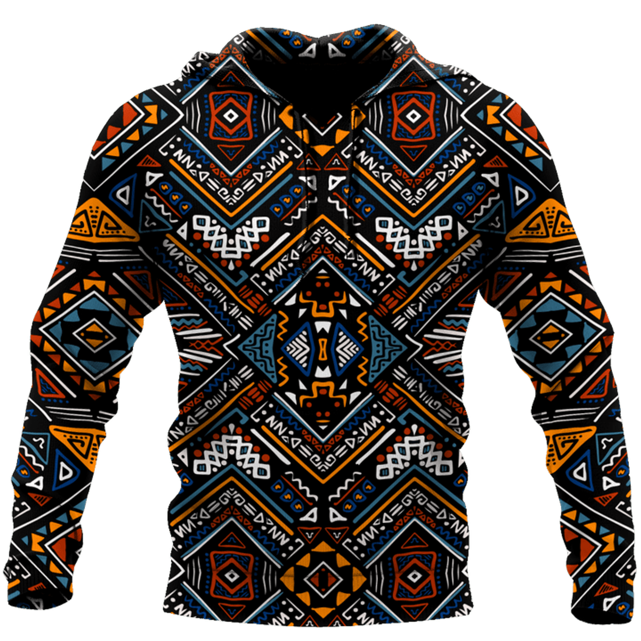 FUNSTUFFPRINT African Dashiki Pattern 3D Hoodie and Zip Hoodie