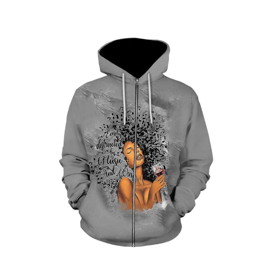 FUNSTUFFPRINT African Girl Lose My Mind And Find My Soul Unisex Deluxe 3D Hoodie and Zip Hoodie