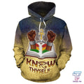 FUNSTUFFPRINT African Hoodie - Africa Black Know Thyself 3D Hoodie and Zip Hoodie