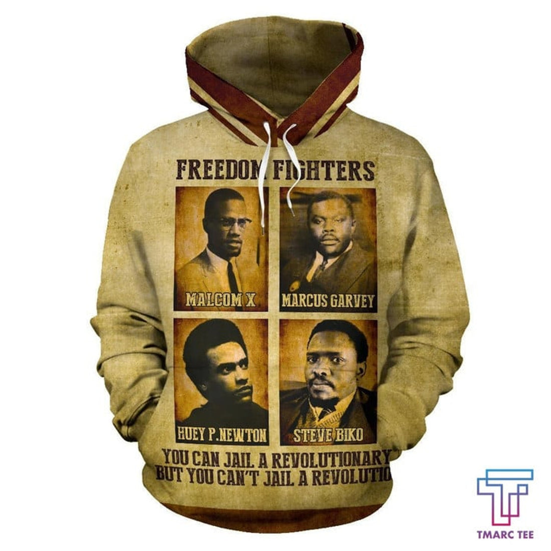 FUNSTUFFPRINT African Hoodie - Africa Black Civil Leaders 3D Hoodie and Zip Hoodie