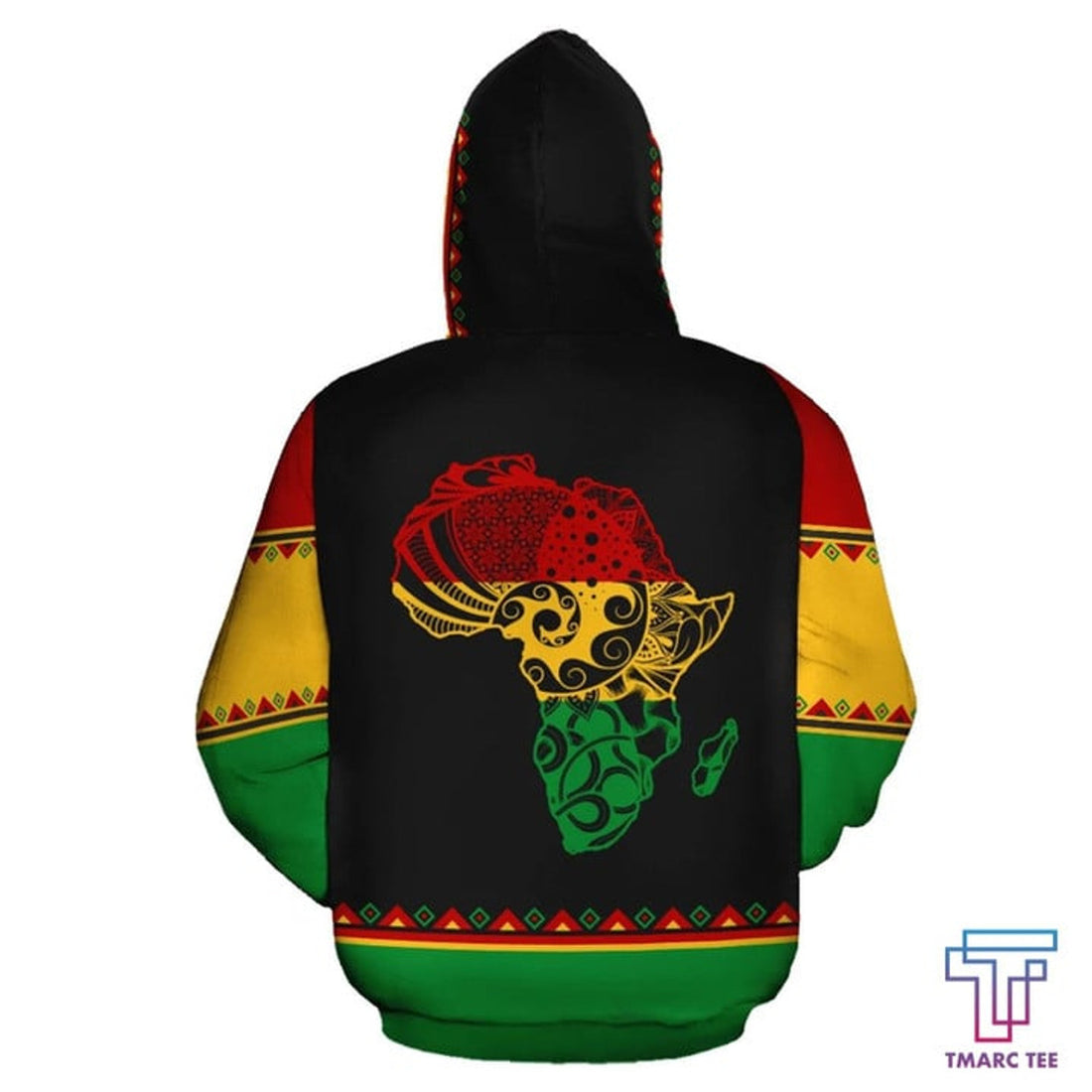 FUNSTUFFPRINT African Hoodie - Africa Reggae 3D Hoodie and Zip Hoodie