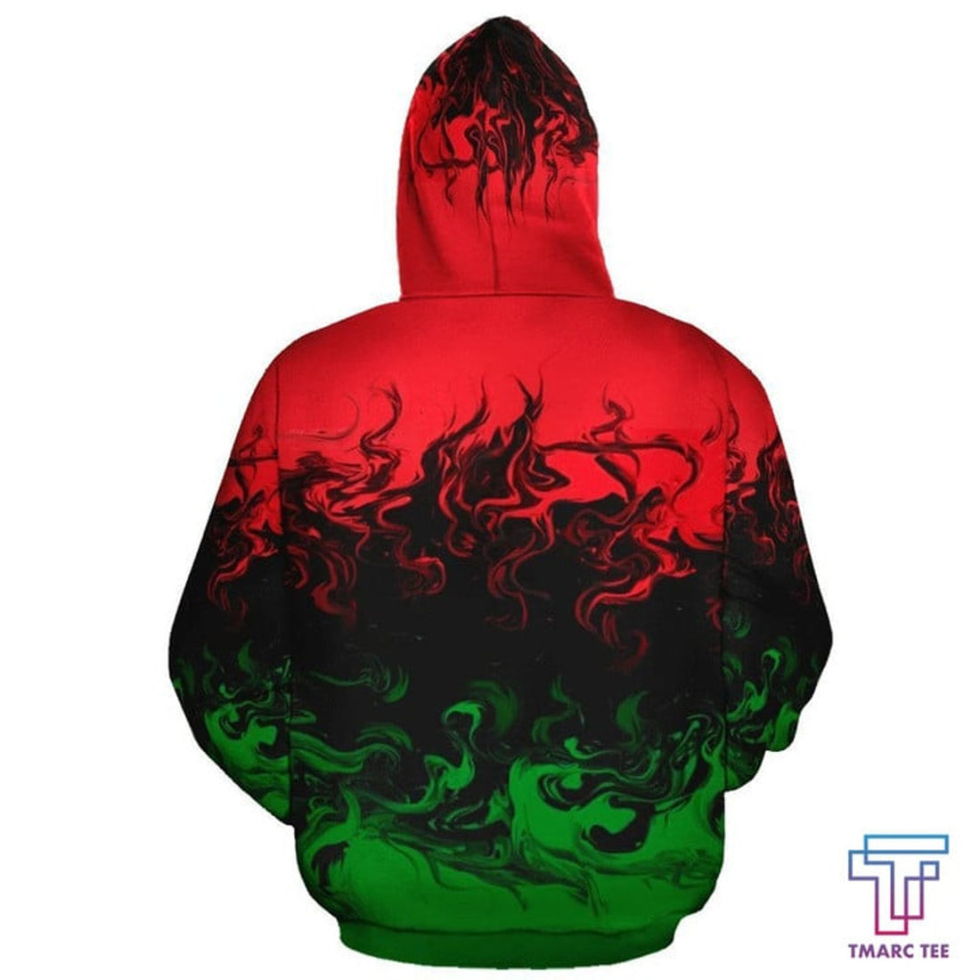 FUNSTUFFPRINT African Hoodie - Africa RGB Painting Color 3D Hoodie and Zip Hoodie