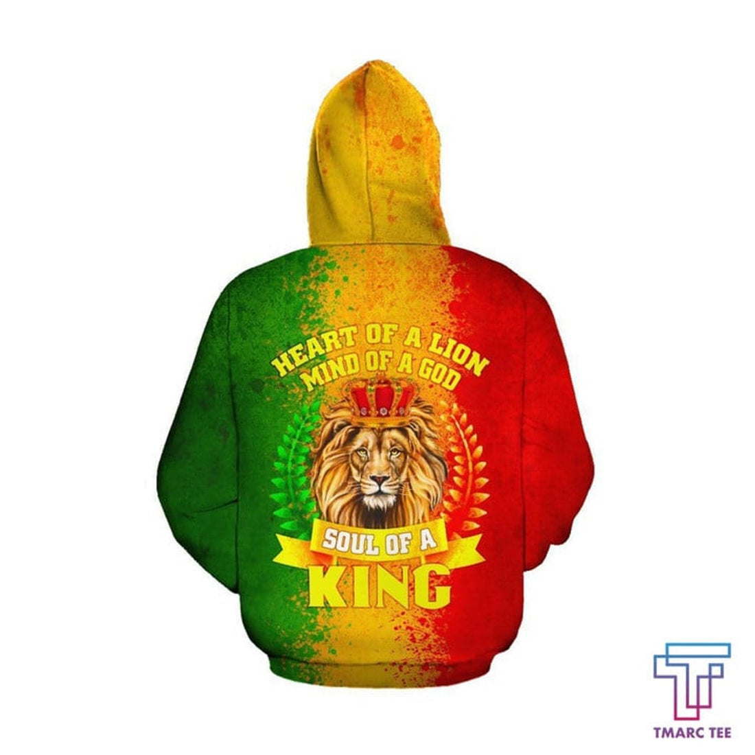 FUNSTUFFPRINT African Hoodie - Africa Soul Of A King 3D Hoodie and Zip Hoodie