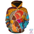 FUNSTUFFPRINT African Hoodie - African Figure Drawing 3D Hoodie and Zip Hoodie