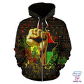 FUNSTUFFPRINT African Hoodie - African Black Power 3D Hoodie and Zip Hoodie