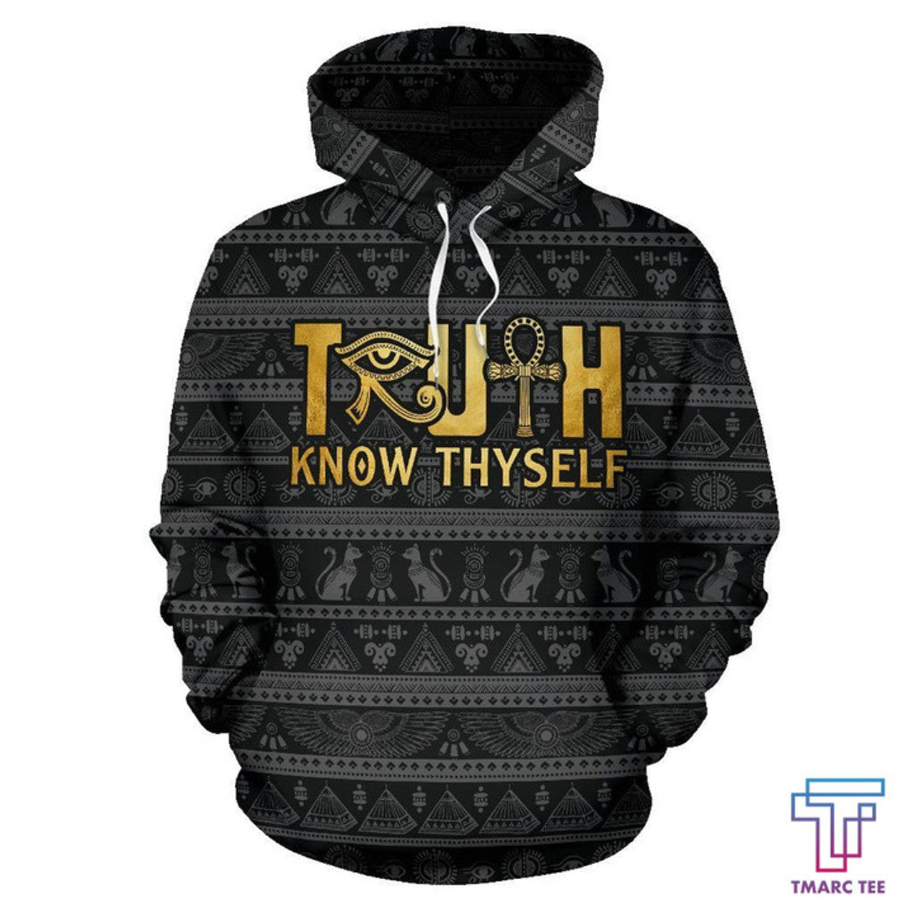 FUNSTUFFPRINT African Hoodie - African Truth Know Thyself 3D Hoodie and Zip Hoodie