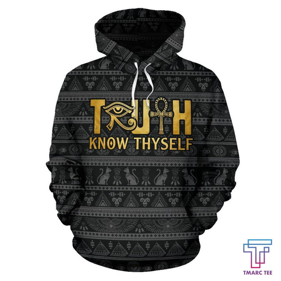 FUNSTUFFPRINT African Hoodie - African Truth Know Thyself 3D Hoodie and Zip Hoodie