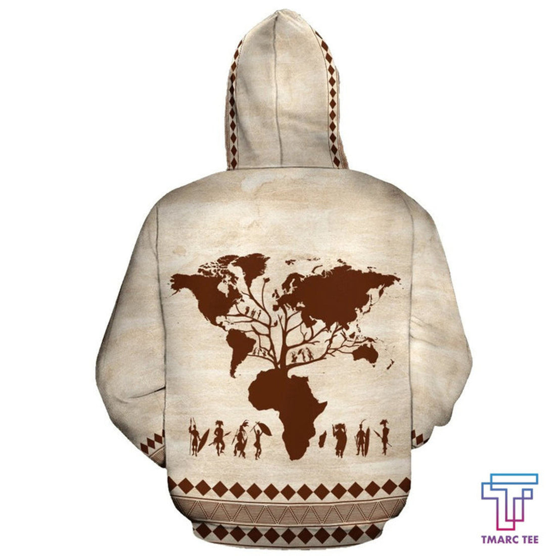 FUNSTUFFPRINT African Hoodie - Root Africa 3D Hoodie and Zip Hoodie