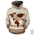 FUNSTUFFPRINT African Hoodie - Root Africa 3D Hoodie and Zip Hoodie