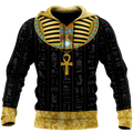 FUNSTUFFPRINT - African Pharaoh 3D Hoodie and Zip Hoodie