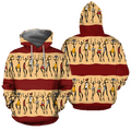FUNSTUFFPRINT African People Unisex Hoodie Black Girl Pattern 3D Hoodie and Zip Hoodie