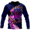 FUNSTUFFPRINT - African Strong Girl Unisex Deluxe 3D Hoodie and Zip Hoodie