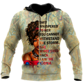 FUNSTUFFPRINT - African They Whispered Girl Unisex Deluxe 3D Hoodie and Zip Hoodie