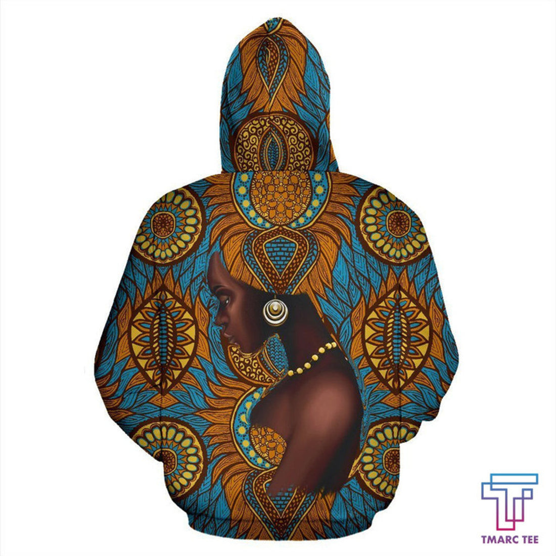 FUNSTUFFPRINT African Zip-Up Hoodie - Africa Black Girl Floral 3D Hoodie and Zip Hoodie