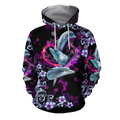 FUNSTUFFPRINT All Over Printed Dolphin 3D Hoodie and Zip Hoodie