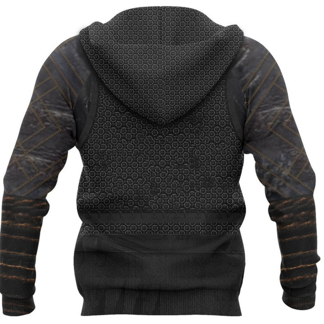 FUNSTUFFPRINT Printed Vikings New Raven Armour 3D Hoodie and Zip Hoodie