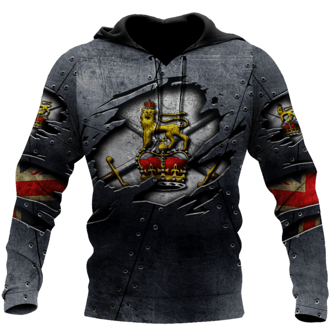 FUNSTUFFPRINT Zip Hoodie Bristish Army 3D Hoodie and Zip Hoodie