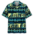 Disc Golf Tropical Hawaiian Shirt, Unisex Summer Beach Casual Short Sleeve Summer Vacation Beach Shirts