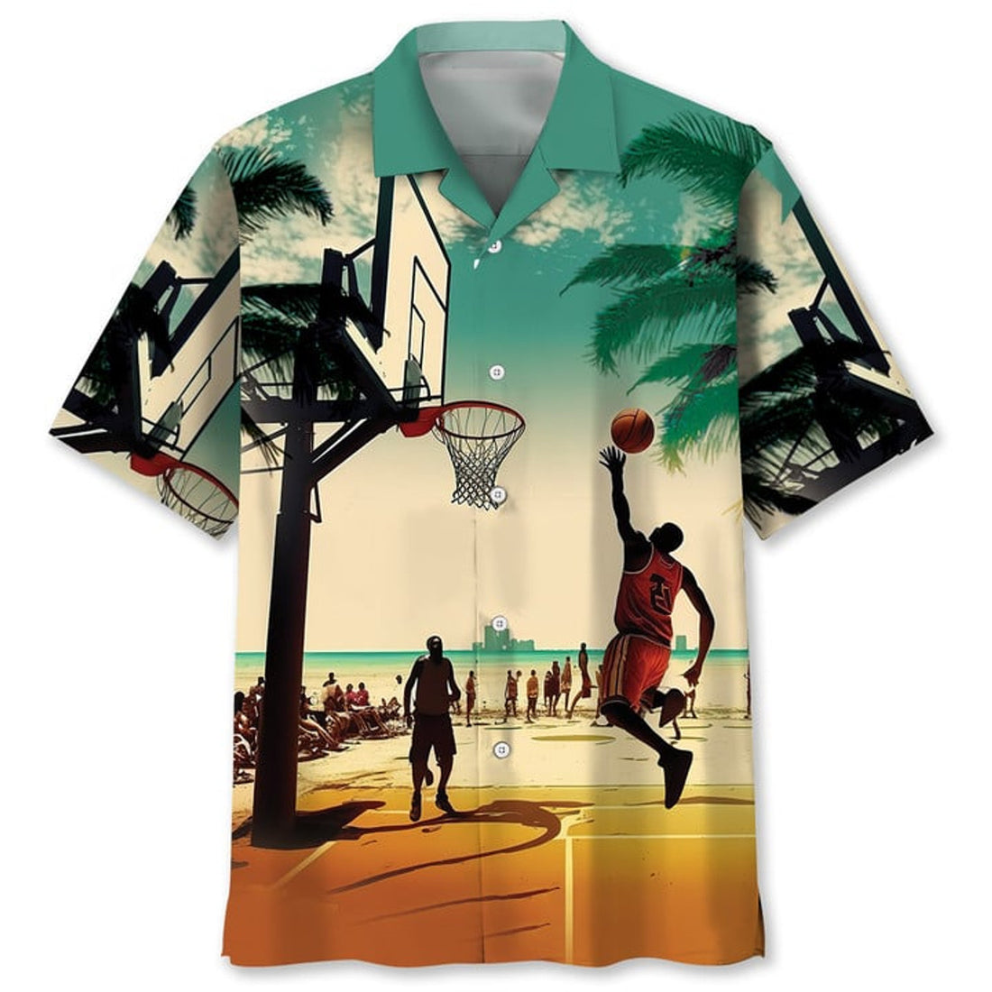Basketball Hawaiian Nature Hawaiian Shirt, Summer Gift For Women, Men