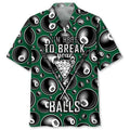 Billiard Break Hawaiian Shirt, Billiard team Hawaiian shirt for men, Gift for billiard player