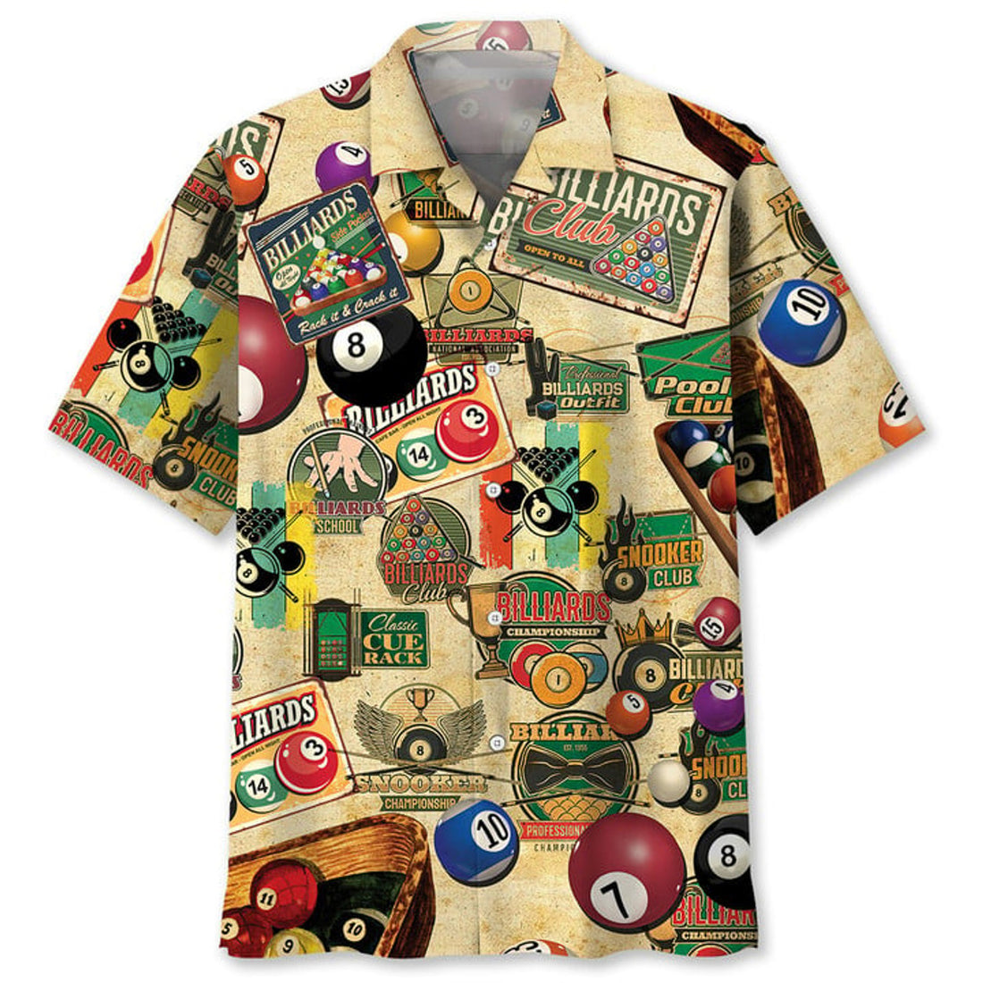 Billiard vintage Hawaiian Shirt, Billiard team Hawaiian shirt for men, Gift for billiard player