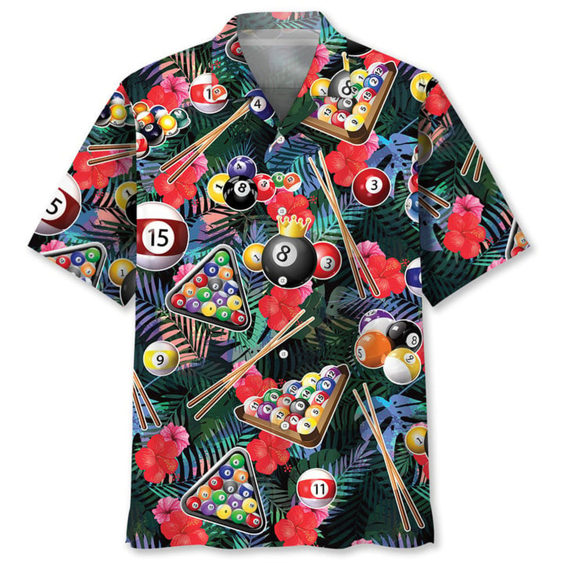 Billiard Tropical Hawaiian Shirt, Billiard team Hawaiian shirt for men, Gift for billiard player