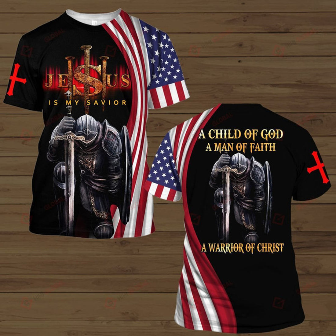 A Child Of God A Man Of Faith A Of Christ Jesus Knight Templar All Over Printed Shirts